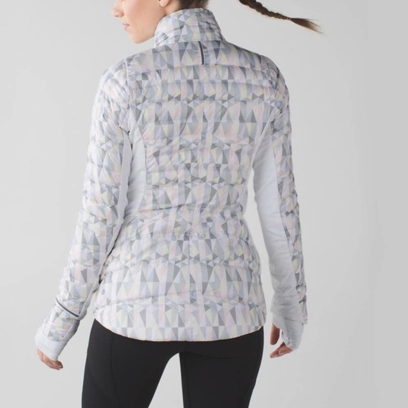 Lululemon Fluff Off Jacket Stained Glass Love White and Neutral Blush Si… - Picture 4 of 10